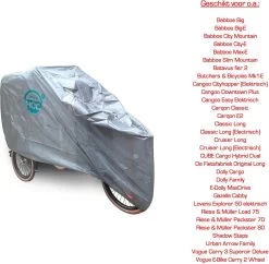 CUHOC Topkwaliteit Diamond Bakfietshoes Voor Grotere / Elektrische Bakfiets (met Huif) O.a. Bestemd Als: Babboe Hoes : Cruiser Hoes : Dolly Hoes : Vogue Hoes : Urban Arrow Family Hoes -Fiets Serie Winkel 1200x1174