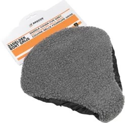 Benson Universele Fiets Zadeldek - Imitatie Schapenvacht - Bont - Grijs -Fiets Serie Winkel 1200x1179 7