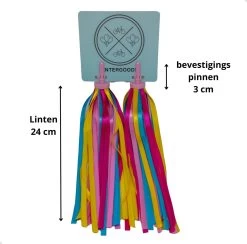 Entergoods® Stuurslingers - Fiets Versiering Kinderen - Stuurversiering Slingers - Handvat Streamers Voor Meisjes - Vrolijke Franjes - 2 Stuks - 24 CM - Stuurslingers Voor Kinderfiets -Fiets Serie Winkel 1200x1184 14