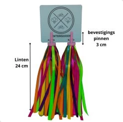 Entergoods® Stuurslingers - Fiets Versiering Kinderen - Stuurversiering Slingers - Handvat Streamers Voor Meisjes - Streamers Voor Jongens - Groen Oranje Paarse Franjes - 2 Stuks - 24 CM - Stuurslingers Voor Kinderfiets -Fiets Serie Winkel 1200x1184 17
