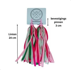 Entergoods® Stuurslingers - Fiets Versiering Kinderen - Stuurversiering Slingers - Handvat Streamers Voor Meisjes - Streamers Voor Jongens - Roze Groen Franjes - 2 Stuks - 24 CM - Stuurslingers Voor Kinderfiets -Fiets Serie Winkel 1200x1184 19