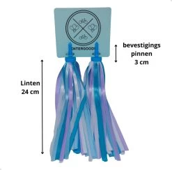 Entergoods® Stuurslingers - Fiets Versiering Kinderen - Stuurversiering Slingers - Handvat Streamers Voor Meisjes - Streamers Voor Jongens - BlauwPaarse Franjes - 2 Stuks - 24 CM - Stuurslingers Voor Kinderfiets -Fiets Serie Winkel 1200x1184 22