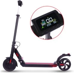 ElectronicWorks AiE-1 – Elektrische Step – E-step – 250KW – 25Km/h – 20KM Afstand – 120KG – Zwart -Fiets Serie Winkel 1200x1186 18