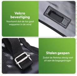 Ekostar® Online Shopping - Fietstassen Dubbel - Fietstas - Waterdicht - 46 L - Zwart - Fietstassen Elektrische Fietsen -Fiets Serie Winkel 1200x1186