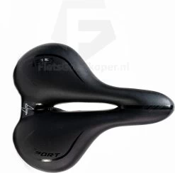 Voltano City / Tour Fietszadel - Comfortabel Gel Zadel - Met Uitsparing - Unisex - Zwart - Elastomeren Vering Voor Extra Comfort -Fiets Serie Winkel 1200x1190 6