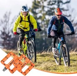 Zacro Fietspedalen - Nylon Antislip Mountainbike Pedalen - Platformpedalen - 9/16 - 2 Lagers - Antislip Waterdicht Anti Stof - Oranje -Fiets Serie Winkel 1200x1190 7