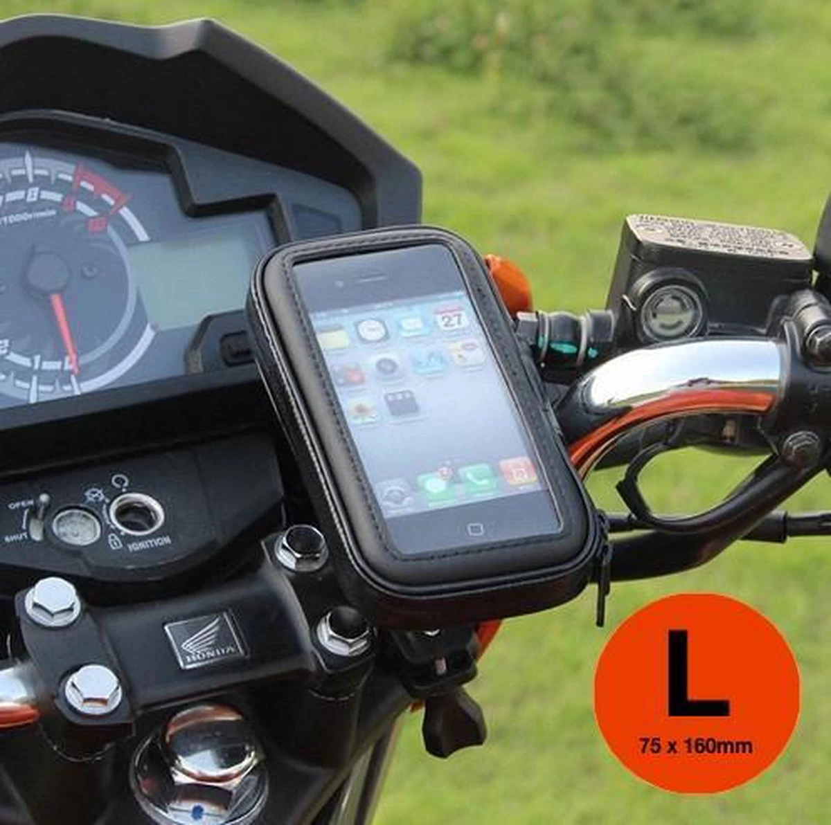 Merkloos Fiets Telefoonhouder - Telefoonhouder - Smartphone Houder - Stevig En Waterdicht - Ook Voor GPS - Maat L - 7 Merkloos Fiets Telefoonhouder - Telefoonhouder - Smartphone Houder - Stevig En Waterdicht - Ook Voor GPS - Maat L - - Afbeelding 7