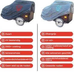 CUHOC Topkwaliteit Diamond Bakfietshoes Voor Bakfiets (met Huif) 13 CUHOC Topkwaliteit Diamond Bakfietshoes Voor Bakfiets (met Huif) -Fiets Serie Winkel 1200x1192 3