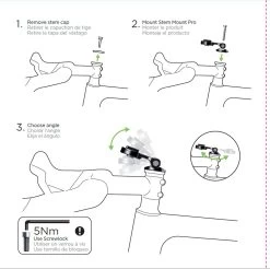 SP Connect Telefoonhouder Bevestiging Stem Mount Pro Zwart -Fiets Serie Winkel 1200x1193 22
