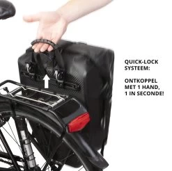 Dutch Mountains Enkele Fietstas | Sterke En 100% Waterdichte Fietstas En Schoudertas In 1 | 24 Liter | Carbon / Zwart -Fiets Serie Winkel 1200x1196