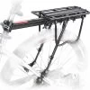 Merkloos Bagagedrager Fiets - Bagagerek Met Zadelpenbevestiging - Aluminium - Zwart - Geschikt Voor Mountainbike & Racefiets