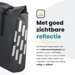 Voltano Luxe Fietstas 22L - Volledig Verstevigd - Enkele Pakaftas - Zwart - 100% Waterdicht - Hitte Gelast Voor Extra Stevigheid En 100% Waterdichtheid 22 Voltano Luxe Fietstas 22L - Volledig Verstevigd - Enkele Pakaftas - Zwart - 100% Waterdicht - Hitte Gelast Voor Extra Stevigheid En 100% Waterdichtheid -Fiets Serie Winkel 1200x1199 1