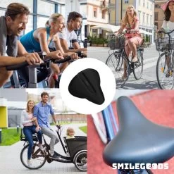 Smilegoods® Gel Zadelhoes Fiets 3D - Zadeldek - Zadelhoes Waterdicht - Zadeldek Fiets - Universeel Brede Zadels - Veiligheidsreflector Voor In Het Donker -Fiets Serie Winkel 1200x1200 1030