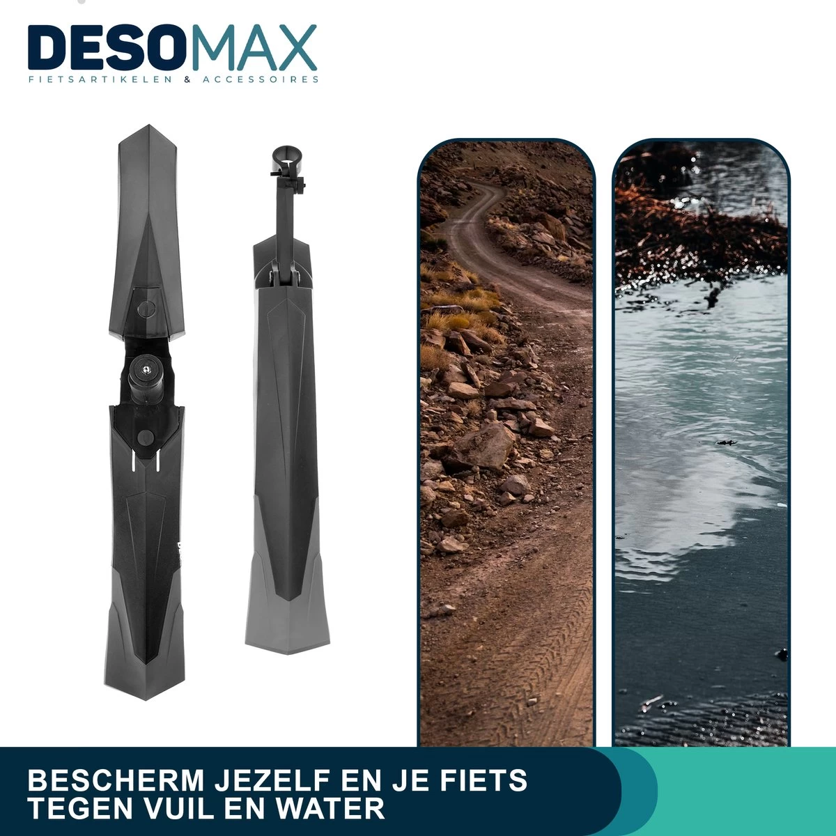 DesoMax Spatbord Mountainbike Racefiets Set Achterspatbord & Voorspatbord MTB Ass Saver Spatborden Mtb Fiets - Spatbordset 8 DesoMax Spatbord Mountainbike Racefiets Set Achterspatbord & Voorspatbord MTB Ass Saver Spatborden Mtb Fiets - Spatbordset - Afbeelding 8