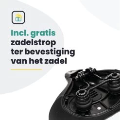 Voltano City XXXL Fietszadel – Unisex Extra Breed Fietszadel – Tegen Zadelpijn – 100% Waterdicht – Incl. Gratis Zadelstrop - Zwart -Fiets Serie Winkel 1200x1200 1140