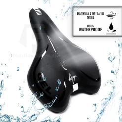 Voltano Trekking Fietszadel - Comfortabel Gel Zadel - Met Uitsparing - Inclusief Zadelstrop - 100% Waterdicht - Unisex - Zwart -Fiets Serie Winkel 1200x1200 1147