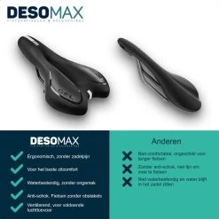 Fietszadel Voor Dames En Heren DesoMax Sport Comfortabel Gel Zadel - Unisex - Sport Design - Zwart - MTB En Race Geschikt. 11 Fietszadel Voor Dames En Heren DesoMax Sport Comfortabel Gel Zadel - Unisex - Sport Design - Zwart - MTB En Race Geschikt. -Fiets Serie Winkel 1200x1200 1152