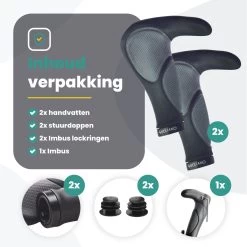 Voltano Ergonomisch Gevormde Fiets Handvatten Met Bar Ends - Handvat Eenvoudig Vastzetten Met Imbus - Incl. Bevestigingsmateriaal - Anti Plak Coating - Fietshandvatten Met Verhoogde Grip 17 Voltano Ergonomisch Gevormde Fiets Handvatten Met Bar Ends - Handvat Eenvoudig Vastzetten Met Imbus - Incl. Bevestigingsmateriaal - Anti Plak Coating - Fietshandvatten Met Verhoogde Grip -Fiets Serie Winkel 1200x1200 1197