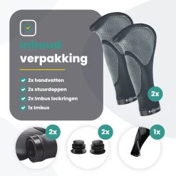 Voltano Ergonomisch Gevormde Fiets Handvatten - Handvat Eenvoudig En Stevig Vastzetten Met Imbus - Inclusief Bevestigingsmateriaal - Anti Plak Coating - Verhoogde Grip Fietshandvatten -Fiets Serie Winkel 1200x1200 1214