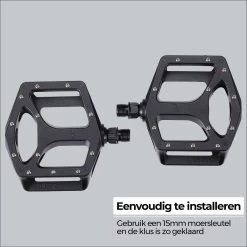 BBB Cycling MountainHigh Set Fietspedalen MTB - Platformpedalen - Antislip Mountainbike Pedalen - Mat Zwart - BPD-32 -Fiets Serie Winkel 1200x1200 1227