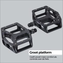 BBB Cycling MountainHigh Set Fietspedalen MTB - Platformpedalen - Antislip Mountainbike Pedalen - Mat Zwart - BPD-32 -Fiets Serie Winkel 1200x1200 1229