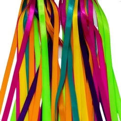 Entergoods® Stuurslingers - Fiets Versiering Kinderen - Stuurversiering Slingers - Handvat Streamers Voor Meisjes - Streamers Voor Jongens - Groen Oranje Paarse Franjes - 2 Stuks - 24 CM - Stuurslingers Voor Kinderfiets -Fiets Serie Winkel 1200x1200 1247