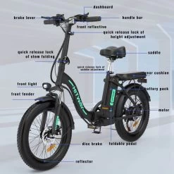 HITWAY E Bike Elektrische Fiets 20 Inch Dikke Band Opvouwbare Elektrische Fiets, 250W/36V/11,2Ah Batterij, Max. Bereik Tot 35-90km, Off-road Mountainbike Met Shimano 7 Versnellingen, Stad EBike Heren Dames -Fiets Serie Winkel 1200x1200 1291