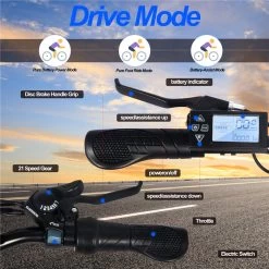 Elektrische Fiets E-Fietsen | E-bike- 26 Inch - Volwassen 250w Elektrische Fiets Volwassen-BK1-Wit -Fiets Serie Winkel 1200x1200 1299