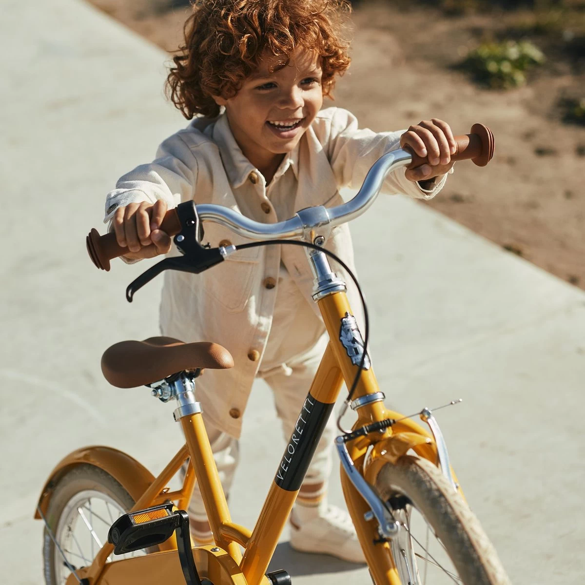 Veloretti Maxi Kinderfiets 16 Inch - Geel 2 Veloretti Maxi Kinderfiets 16 Inch - Geel - Afbeelding 2