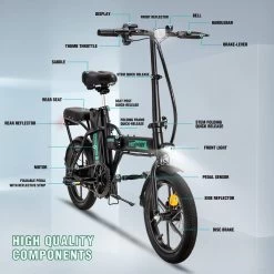 HITWAY Elektrische Fiets Voor, Stadsfietsen Opvouwbaar, E-BIKE, 7.5Ah Batterij, 250W Motor, Actieradius Tot 45 Km - BK5 -Fiets Serie Winkel 1200x1200 1329