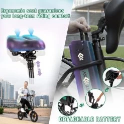 Hitway Elektrische Fiets | Opvouwbare E-bike | 16 Inch | 250W Motor | Zwart -Fiets Serie Winkel 1200x1200 1346