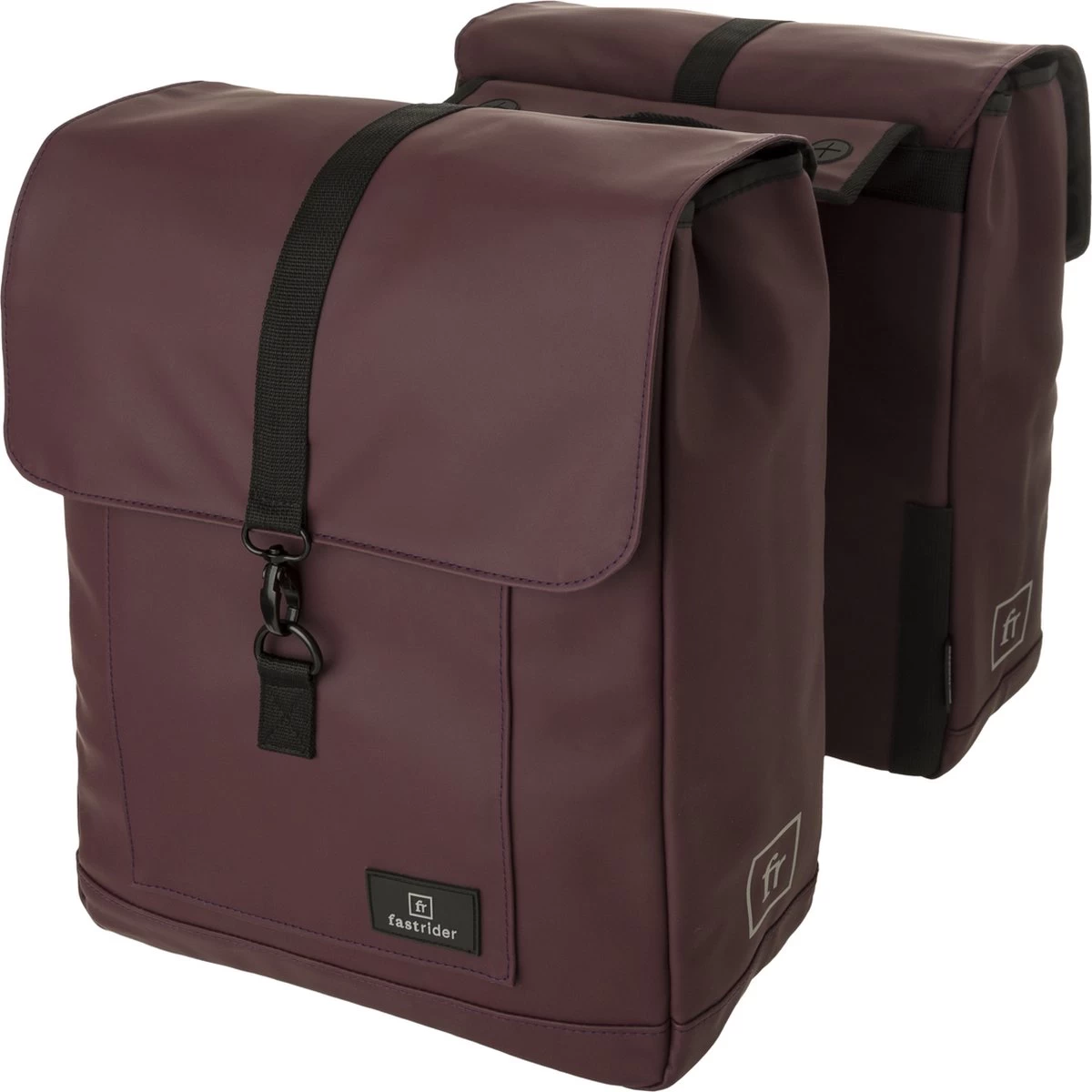 Fastrider Jaxx II Dubbele Fietstas Basics - Paars - 28L - Waterafstotend 1 Fastrider Jaxx II Dubbele Fietstas Basics - Paars - 28L - Waterafstotend