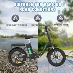 HITWAY Elektrische Fiets - E-Bike - 20 Inch- Fatbike - 250 W- Shimano 7 Versnellingen -Fiets Serie Winkel 1200x1200 1403