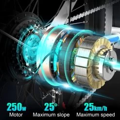 HITWAY Elektrische Fiets Voor Volwassenen | Ebikes Fietsen Stadsfiets | 250W 36V Motor | 7 VERSNELLINGSSYSTEE | 26 Inch - Wit 10 HITWAY Elektrische Fiets Voor Volwassenen | Ebikes Fietsen Stadsfiets | 250W 36V Motor | 7 VERSNELLINGSSYSTEE | 26 Inch - Wit -Fiets Serie Winkel 1200x1200 1424