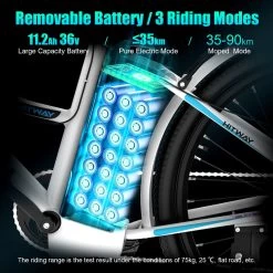 Hitway Elektrische Fiets | E-bike Damesfiets | 26 Inch | 250W Motor | Wit -Fiets Serie Winkel 1200x1200 1430