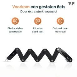V.P.® Vouwslot – Fietsslot Met Houder – Fiets + E-Bike – 2 Sleutels - RVS -Fiets Serie Winkel 1200x1200 150