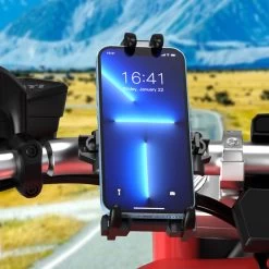 Merkloos Telefoonhouder Fiets - Smartphone Fietshouder - Tot 6,5 Inch - GSM Houder - Telefoonhouder Motor - Zwart -Fiets Serie Winkel 1200x1200 1508