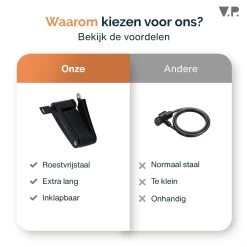 V.P.® Vouwslot – Fietsslot Met Houder – Fiets + E-Bike – 2 Sleutels - RVS -Fiets Serie Winkel 1200x1200 151