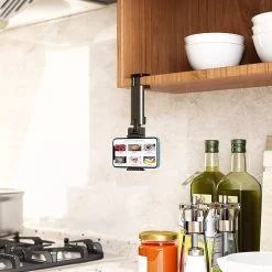 Airplane Buddy® Telefoonhouder - Vliegtuig - Bureau - Tafel - Trein - Auto - Koken - Multifunctioneel - Universeel - 360 Graden Draaibaar - Zwart -Fiets Serie Winkel 1200x1200 1534