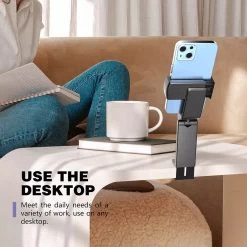 Airplane Buddy® Telefoonhouder - Vliegtuig - Bureau - Tafel - Trein - Auto - Koken - Multifunctioneel - Universeel - 360 Graden Draaibaar - Zwart -Fiets Serie Winkel 1200x1200 1537