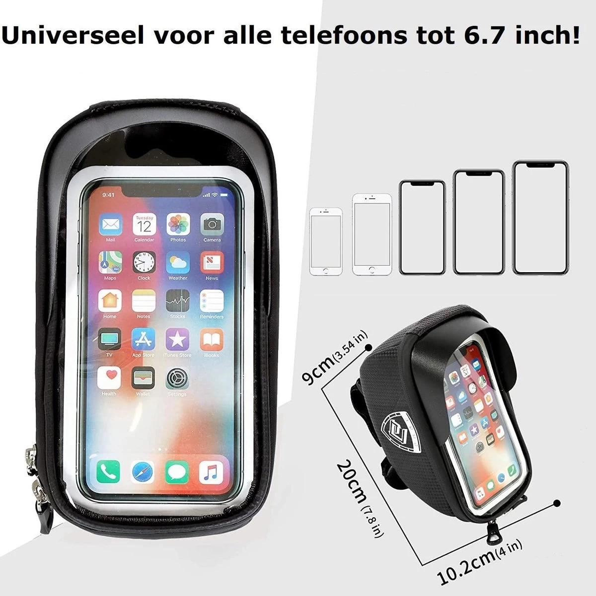 Telefoon Fietshouder | Telefoon FietsTas | Telefoon Fietshouder Geschikt Voor Powerbank | Telefoon Fietshouder Waterdicht | Telefoon Fiets Hoes | Telefoon Fietshouder IPhone 12 Pro Max / Samsung S21 Ultra 2 Telefoon Fietshouder | Telefoon FietsTas | Telefoon Fietshouder Geschikt Voor Powerbank | Telefoon Fietshouder Waterdicht | Telefoon Fiets Hoes | Telefoon Fietshouder IPhone 12 Pro Max / Samsung S21 Ultra - Afbeelding 2