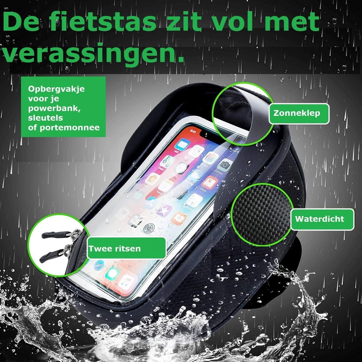 Telefoon Fietshouder | Telefoon FietsTas | Telefoon Fietshouder Geschikt Voor Powerbank | Telefoon Fietshouder Waterdicht | Telefoon Fiets Hoes | Telefoon Fietshouder IPhone 12 Pro Max / Samsung S21 Ultra 6 Telefoon Fietshouder | Telefoon FietsTas | Telefoon Fietshouder Geschikt Voor Powerbank | Telefoon Fietshouder Waterdicht | Telefoon Fiets Hoes | Telefoon Fietshouder IPhone 12 Pro Max / Samsung S21 Ultra - Afbeelding 6