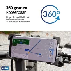 Altho Telefoonhouder Fiets - Universeel - Draaibaar - Anti Shock & Vibratie - Ook Voor Scooter & Motor -Fiets Serie Winkel 1200x1200 1603