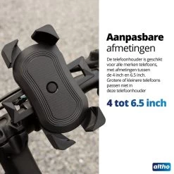 Altho Telefoonhouder Fiets - Universeel - Draaibaar - Anti Shock & Vibratie - Ook Voor Scooter & Motor -Fiets Serie Winkel 1200x1200 1604