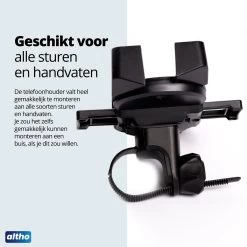 Altho Telefoonhouder Fiets - Universeel - Draaibaar - Anti Shock & Vibratie - Ook Voor Scooter & Motor -Fiets Serie Winkel 1200x1200 1605