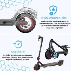 Elektrische Step - Ampes - 30/35KM Bereik - 350W - Opvouwbaar - 30km/h - 7.8Ah Batterij - 8.5" Anti-Lek Banden - H7 -Fiets Serie Winkel 1200x1200 1658