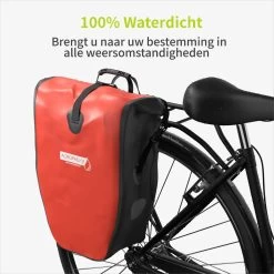 ACROPAQ Fietstas - Enkele, 25L, Waterdicht, Dragen Als Handtas En Schoudertas, Met Reflectoren - Ook Voor Elektrische Fietsen - Oranje -Fiets Serie Winkel 1200x1200 166