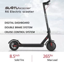 Suotu Elektrische Step R6 - 8.5" Wielen - 25km/u - 25 Bereik - Instelbaar Snelheid Via APP - Zwart 16 Suotu Elektrische Step R6 - 8.5" Wielen - 25km/u - 25 Bereik - Instelbaar Snelheid Via APP - Zwart -Fiets Serie Winkel 1200x1200 1690