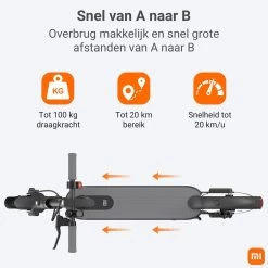 Elektrische Step Xiaomi Essential 5100 MAh 250W -Fiets Serie Winkel 1200x1200 1784