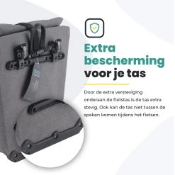 Voltano Luxe E-bike Fietstas 28L – Grijs – Pakaftas Met Laptop Vak – 100% Waterdicht - Met Gratis Schouderband -Fiets Serie Winkel 1200x1200 199